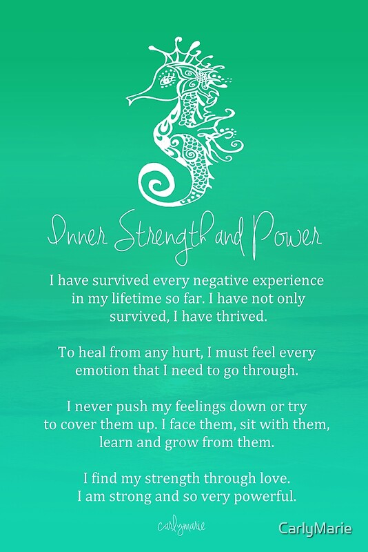 "Affirmation - Inner Strength and Power" by CarlyMarie 