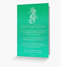 Affirmation - Inner Strength and Power Greeting Card