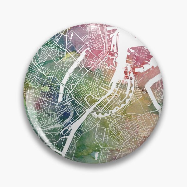 Item preview, Copenhagen Watercolor Map by Zouzounio Art designed and sold by zouzounioart.