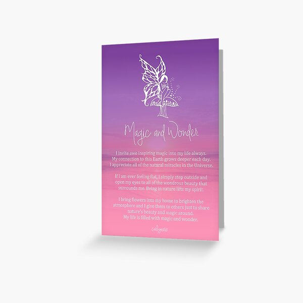 Affirmation - Magic and Wonder Greeting Card