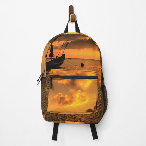 Item preview, Dramatic Sunset with local boat in Thailand designed and sold by photo123pro.
