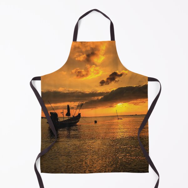 Item preview, Dramatic Sunset with local boat in Thailand designed and sold by photo123pro.