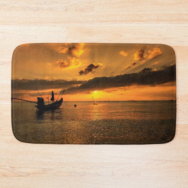 Item preview, Dramatic Sunset with local boat in Thailand designed and sold by photo123pro.