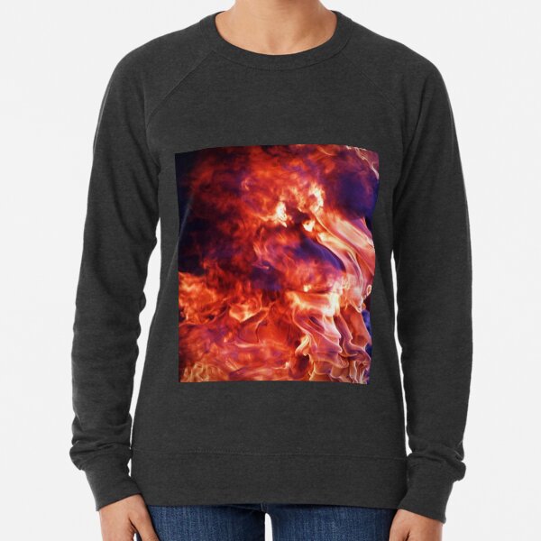 Red deals flame sweatshirt