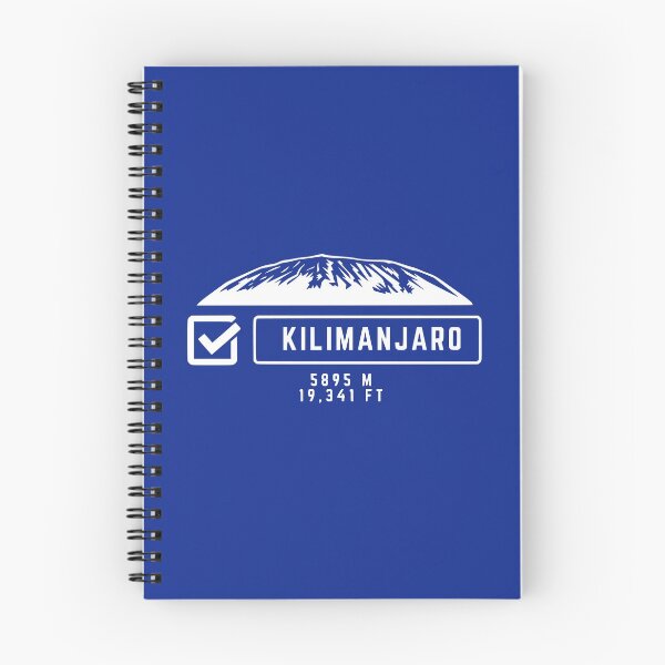 Item preview, Mount Kilimanjaro - Tickbox - height 5895m/19,341ft - Blue Background designed and sold by SimplyDeals.