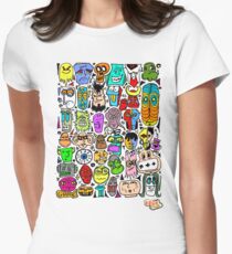 CRAZY DOODLE 2 Women's Fitted T-Shirt