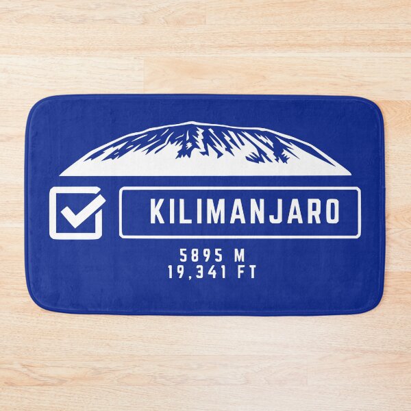 Item preview, Mount Kilimanjaro - Tickbox - height 5895m/19,341ft - Blue Background designed and sold by SimplyDeals.