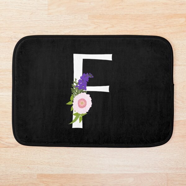 Aperçu de l'œuvre White floral letter F créée et vendue par Robloz.
