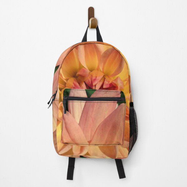Item preview, Dahlia Nicholas Flower Blossom - Pink Honeysuckle, Pink Rhubarb, Custard Yellow, Pear Drop Color 010 designed and sold by Bees-n-Flowers.