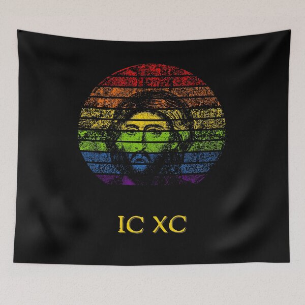 Item preview, Jesus Christ IC XC God's Promise Rainbow designed and sold by DiverseMerch.