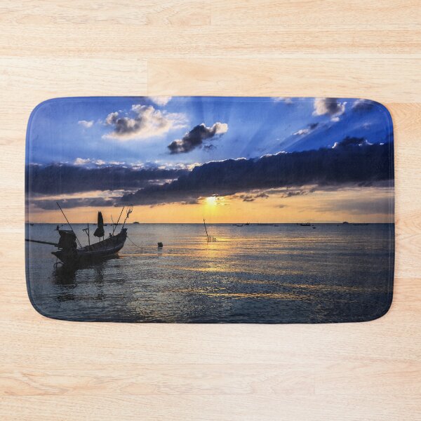 Item preview, Dramatic Sunset with local boat in Thailand designed and sold by photo123pro.
