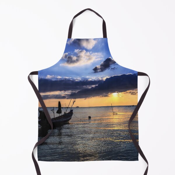 Item preview, Dramatic Sunset with local boat in Thailand designed and sold by photo123pro.