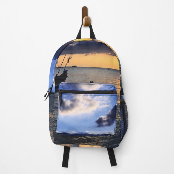 Item preview, Dramatic Sunset with local boat in Thailand designed and sold by photo123pro.