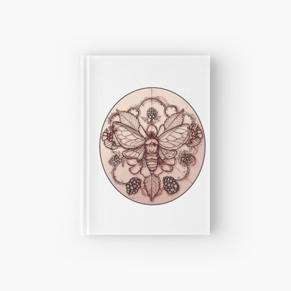 Cicada with Blackberries (Sketch) Hardcover Journal