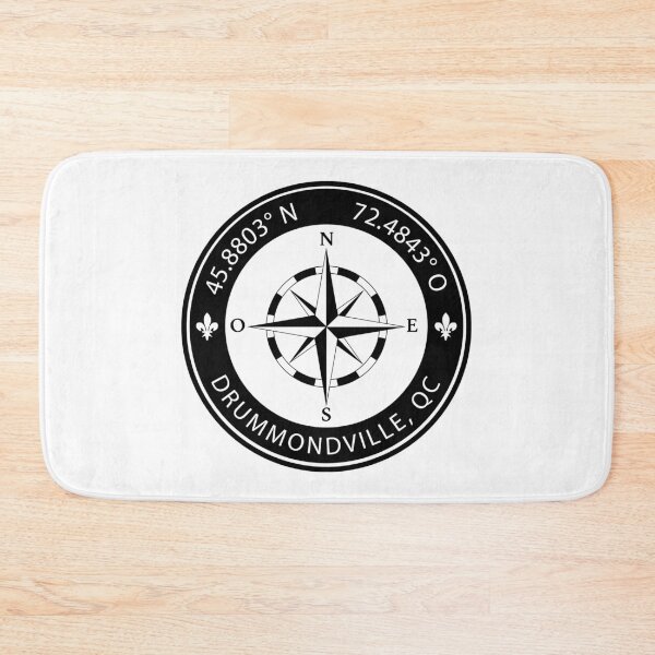 Item preview, Drummondville, Quebec Geographical Coordinates designed and sold by TeeOhGraphics.