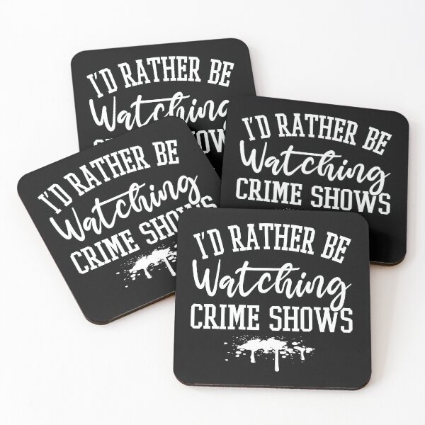 Item preview, I'd Rather Be Watching Crime Shows | Funny Gift for Crime and Thriller Lovers designed and sold by trendyshopy.