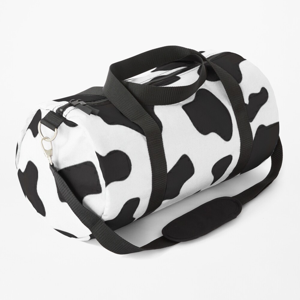 cow print duffle bag