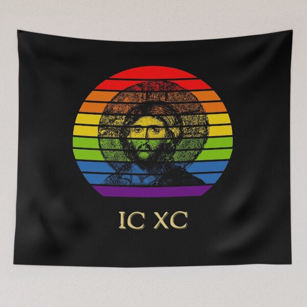 Item preview, Jesus Christ IC XC God's Promise Rainbow designed and sold by DiverseMerch.
