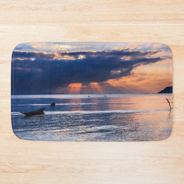 Item preview, Dramatic Sunset with local boat in Thailand designed and sold by photo123pro.