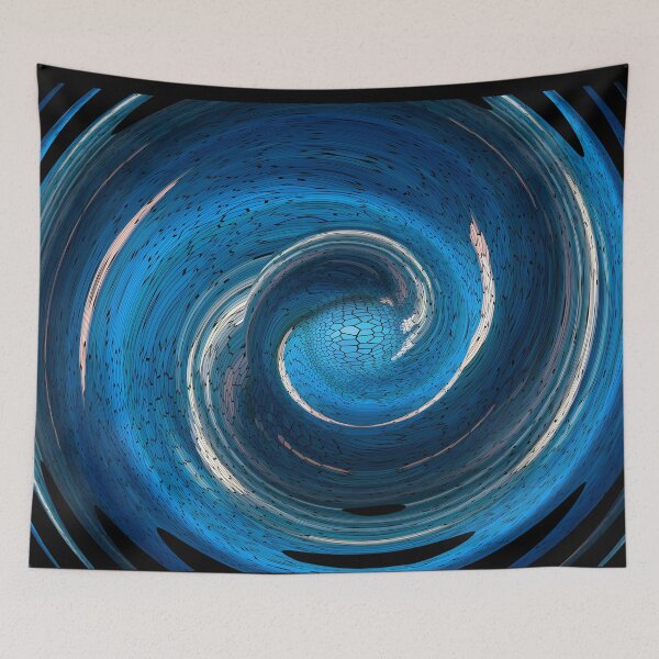 Item preview,  blue swirl psychedelic color projection designed and sold by ricobarinas.