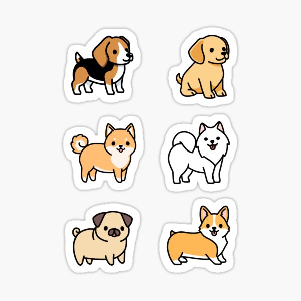 Cartoon dog hot sale stickers