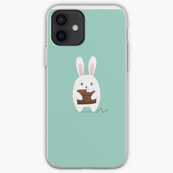 Bunny with chocolate iPhone Soft Case