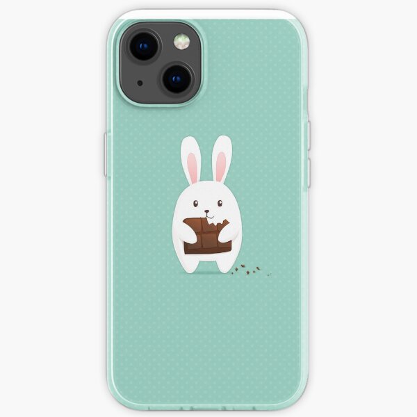 Bunny with chocolate iPhone Soft Case