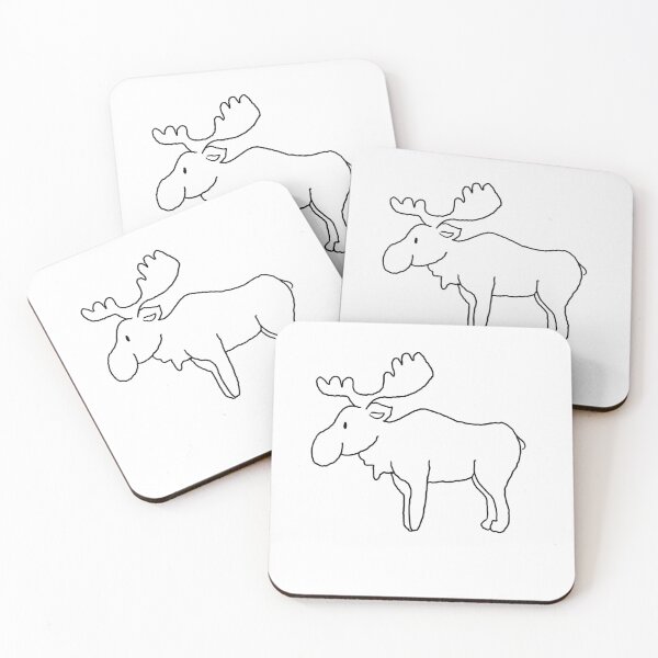 Item preview, Moose Line Art designed and sold by adesignworld.