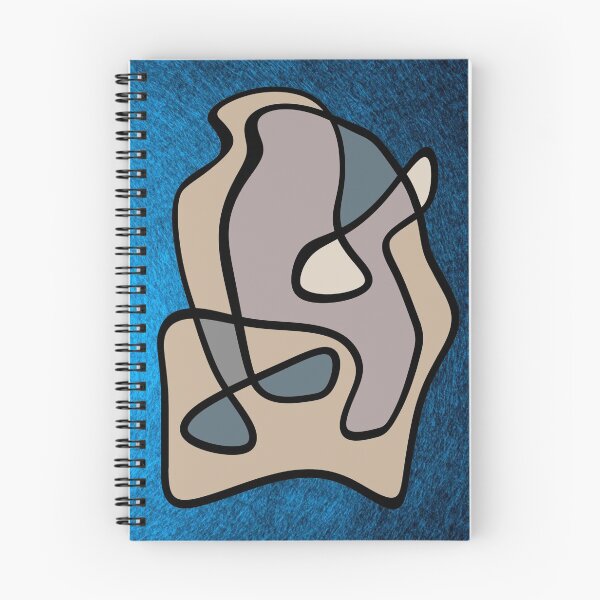 Item preview, Love in abstract lines on a blue background. decorating, interiors designed and sold by jayne0524.