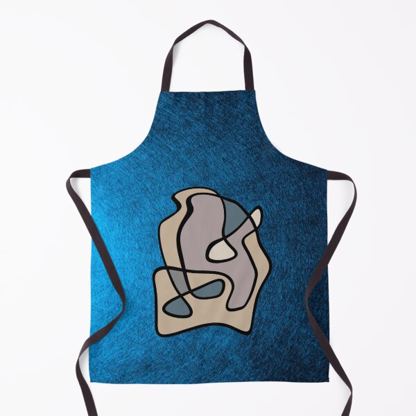 Item preview, Love in abstract lines on a blue background. decorating, interiors designed and sold by jayne0524.