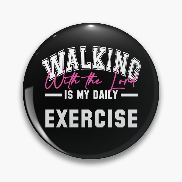 Item preview, Walking With The Lord Is My Daily Exercise designed and sold by 4wordsmovement.