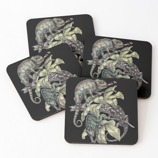 Item preview, Three Vintage Chameleons  designed and sold by noveltiko.
