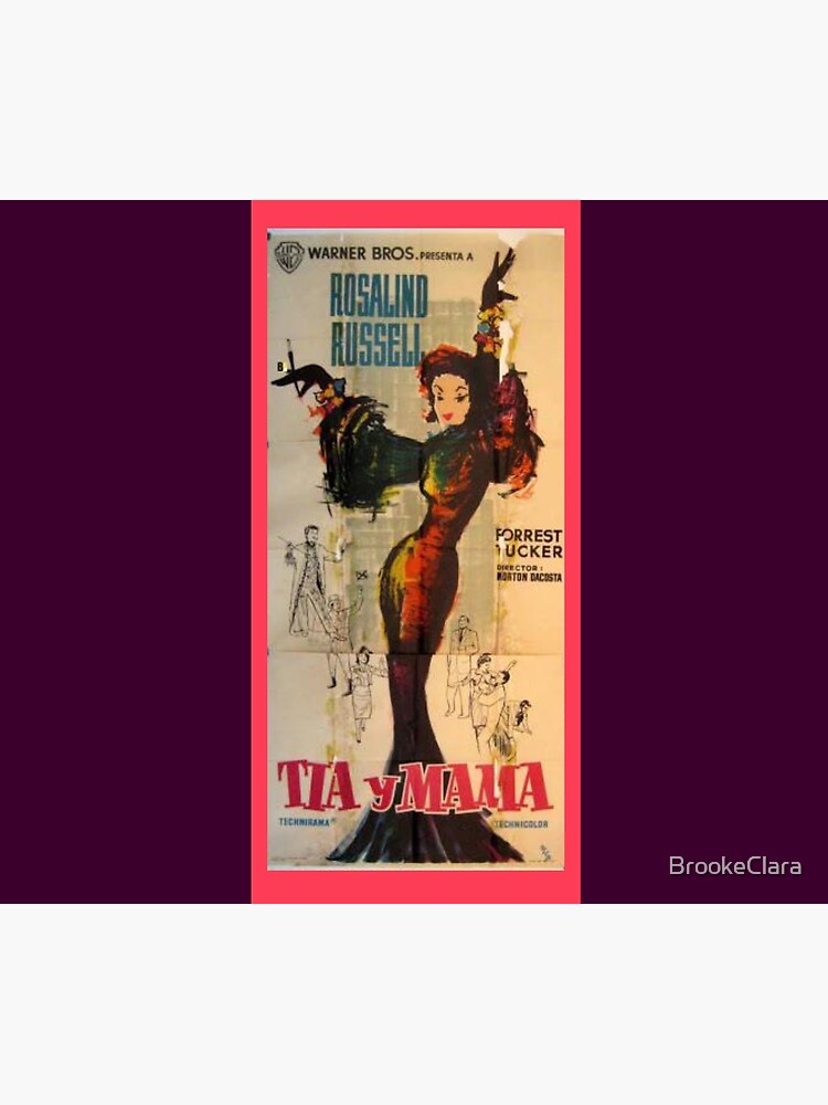 Auntie Mame, Rossalind Russell, Vintage, Spanish film poster, Tia y Mama  Tapestry for Sale by BrookeClara