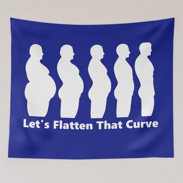 Item preview, Let's Flatten That Curve - Yes, That One designed and sold by SimplyDeals.