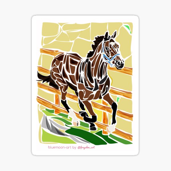 Item preview, Field Racer - Galloping Horse  designed and sold by bluemoon-art.