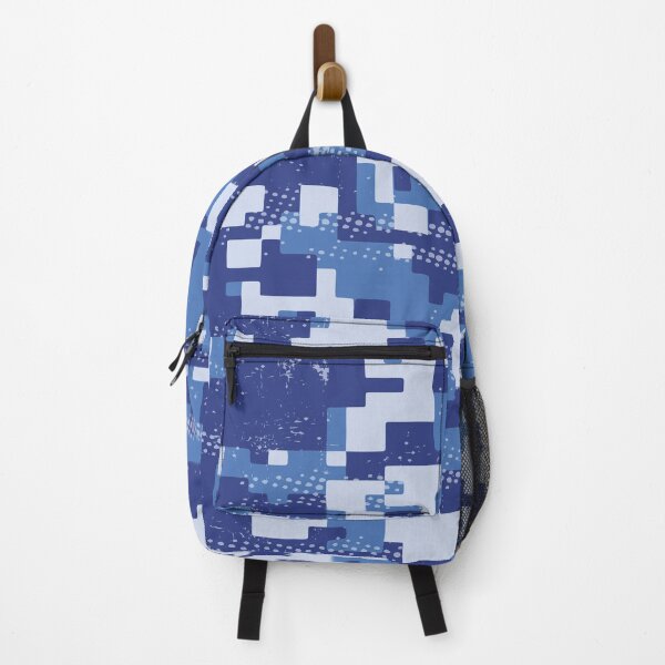 Item preview, Blue Digital Pixel Art Camouflage Pattern designed and sold by ThisIsMugLife.