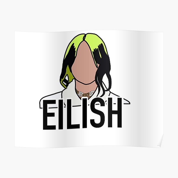 Poster Billie Eilish Redbubble