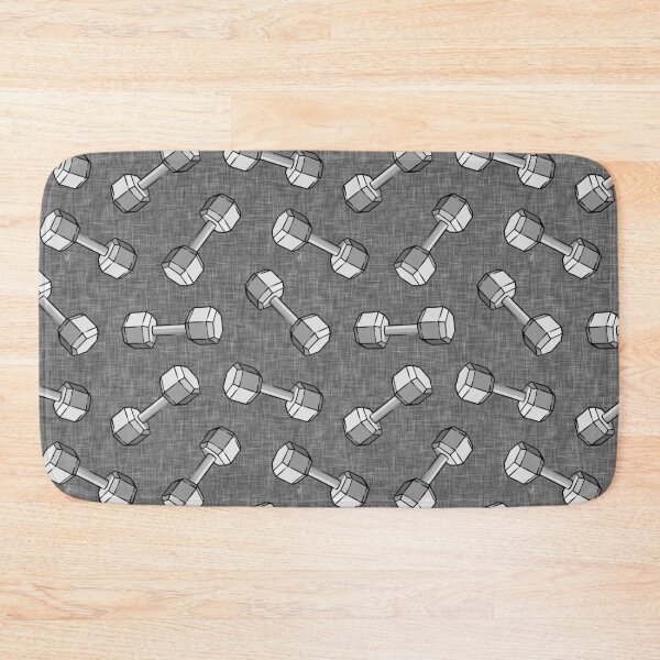 Item preview, dumbbells - weights on grey designed and sold by littlearrow.