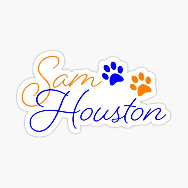 "Sam Houston" Sticker by Baylieadams Redbubble