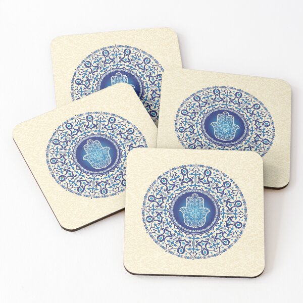 Item preview, Decorative Mandala Hamsa Face Mask designed and sold by Boaz Kimelman.