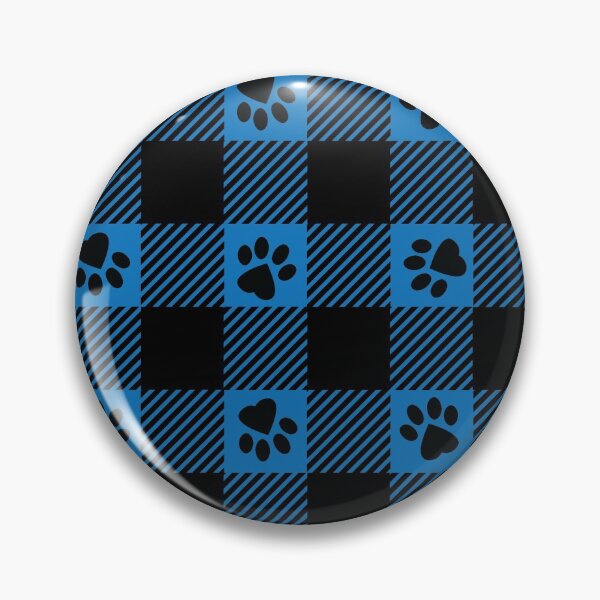 Item preview, Paw Print Plaid Blue designed and sold by PLLDesigns.