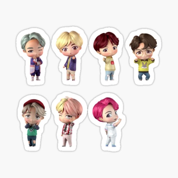 House Of Bts Character Sticker By Jookies Redbubble