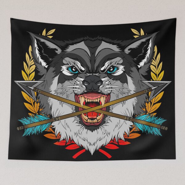 Item preview, Wolf designed and sold by IllustrateLaw.