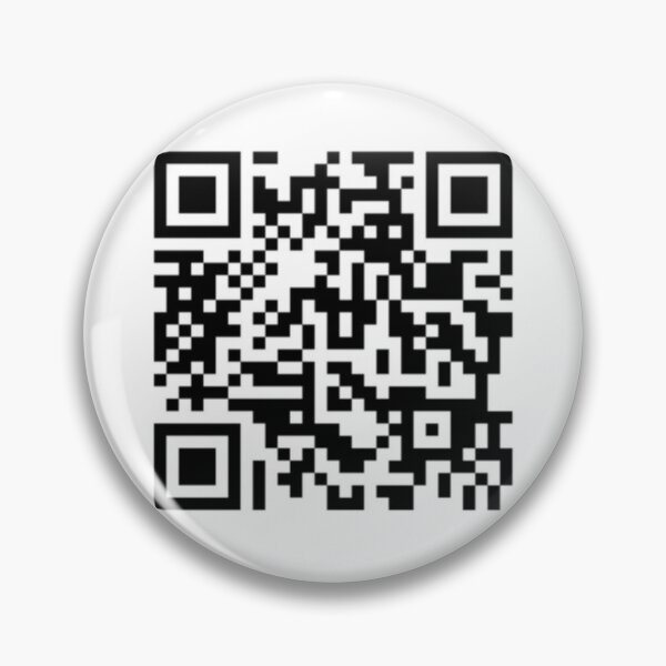 Rick Roll Link QR Code Pin for Sale by magsdesigns