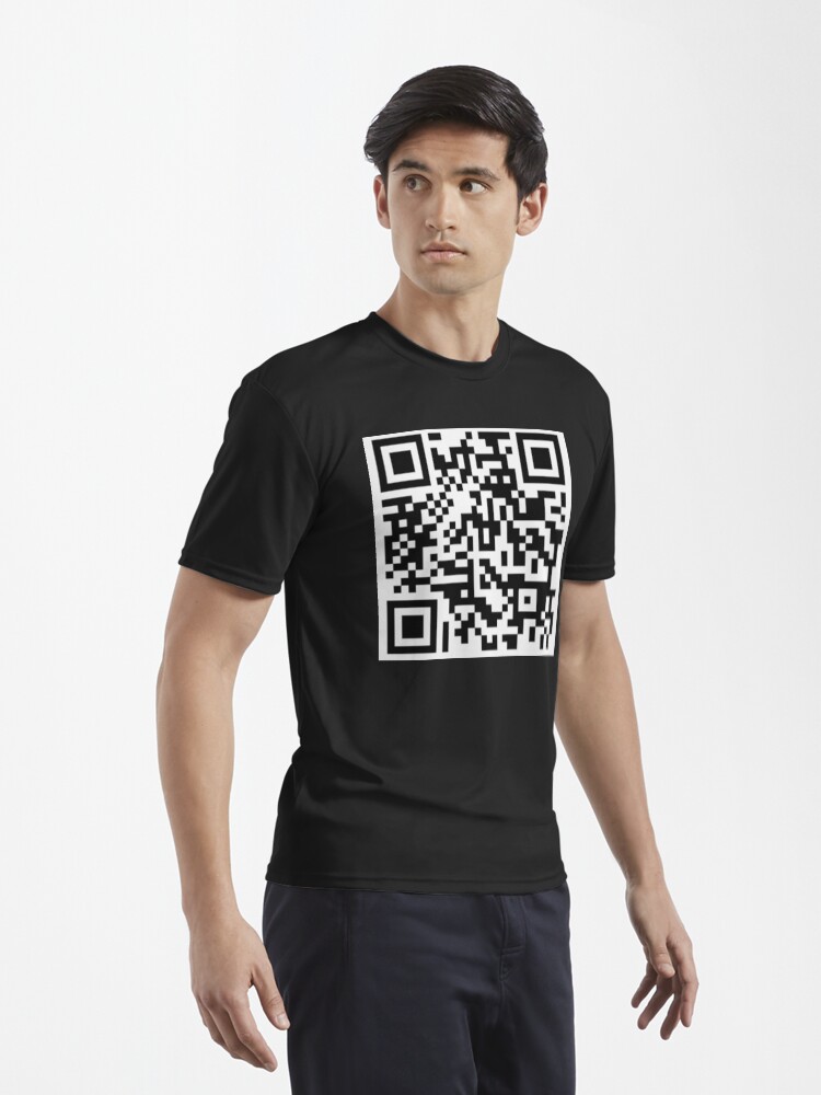 Rick Roll Link Qr Code Classic T-shirt Mens T Shirts Graphic