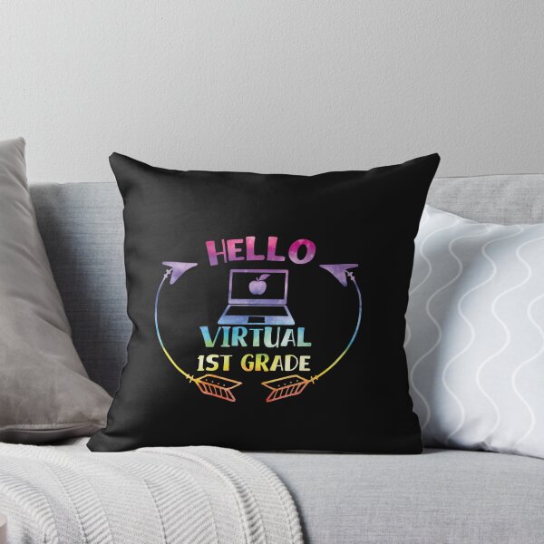 Item preview, Happy First Day Of Virtual Kindergarten - Hello Virtual 1st Grade designed and sold by tinypurpleland.