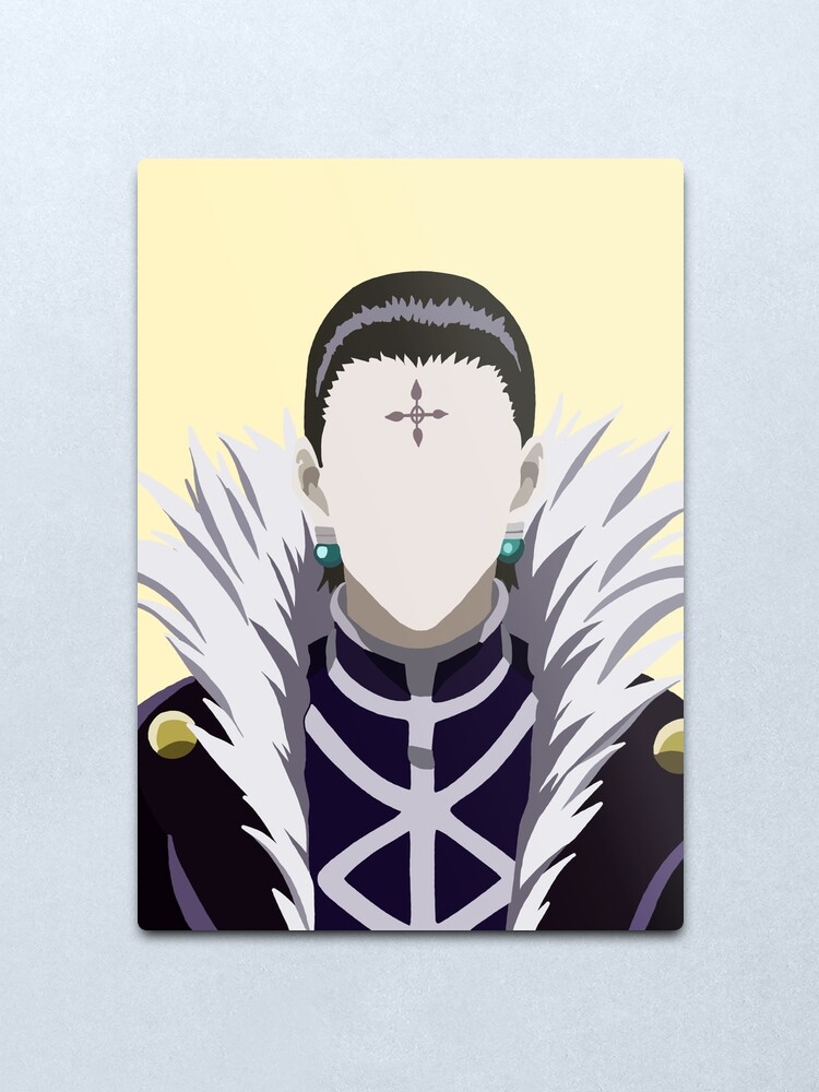 Chrollo Lucilfer Hxh Fan Art Art Print Minimalistic Design Metal Print By Kikkisco Redbubble