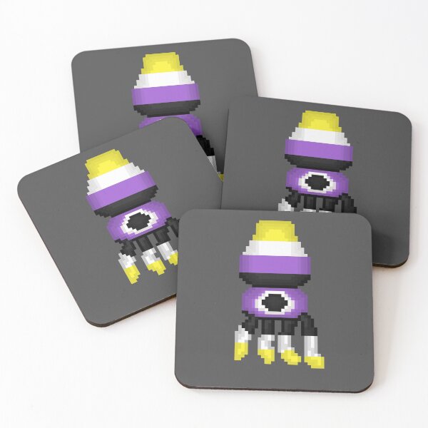 Item preview, Pixel squid - non binary flag designed and sold by Parrot-.
