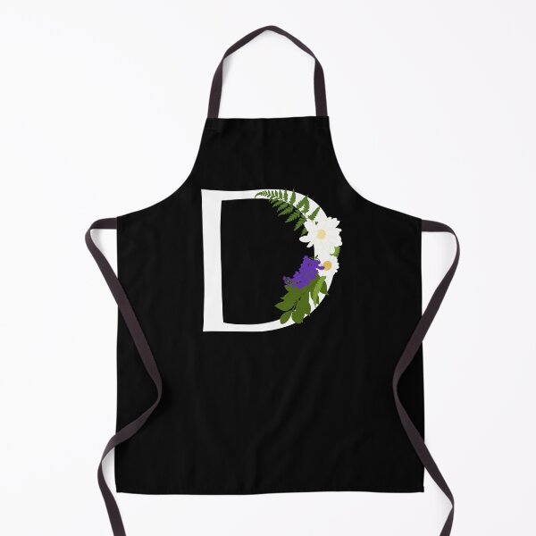Aperçu de l'œuvre White floral letter D créée et vendue par Robloz.