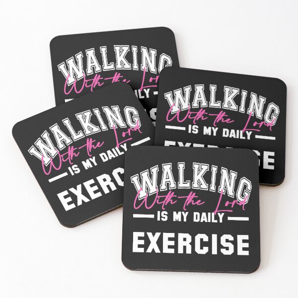 Item preview, Walking With The Lord Is My Daily Exercise designed and sold by 4wordsmovement.